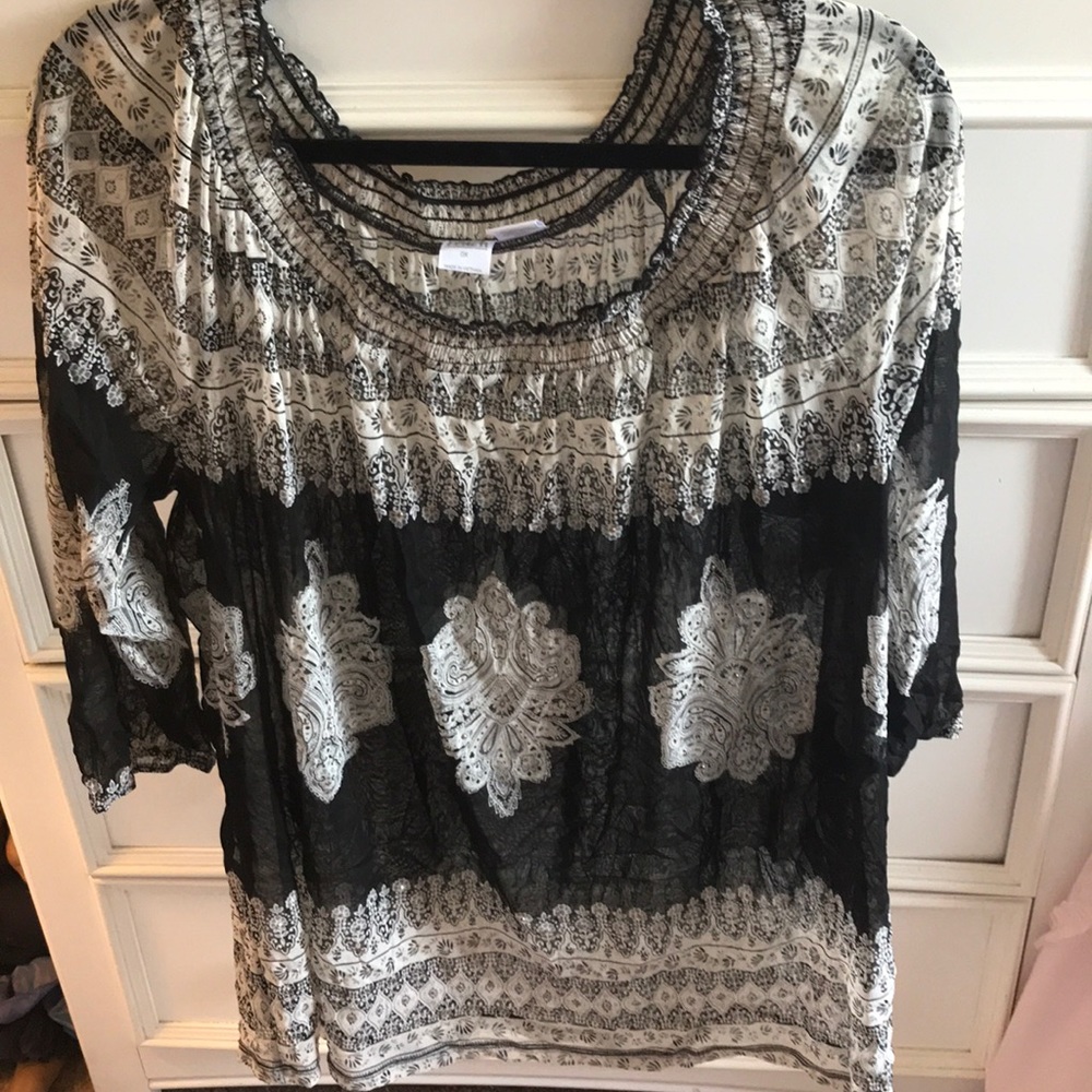 Inc Beach sheer shirt